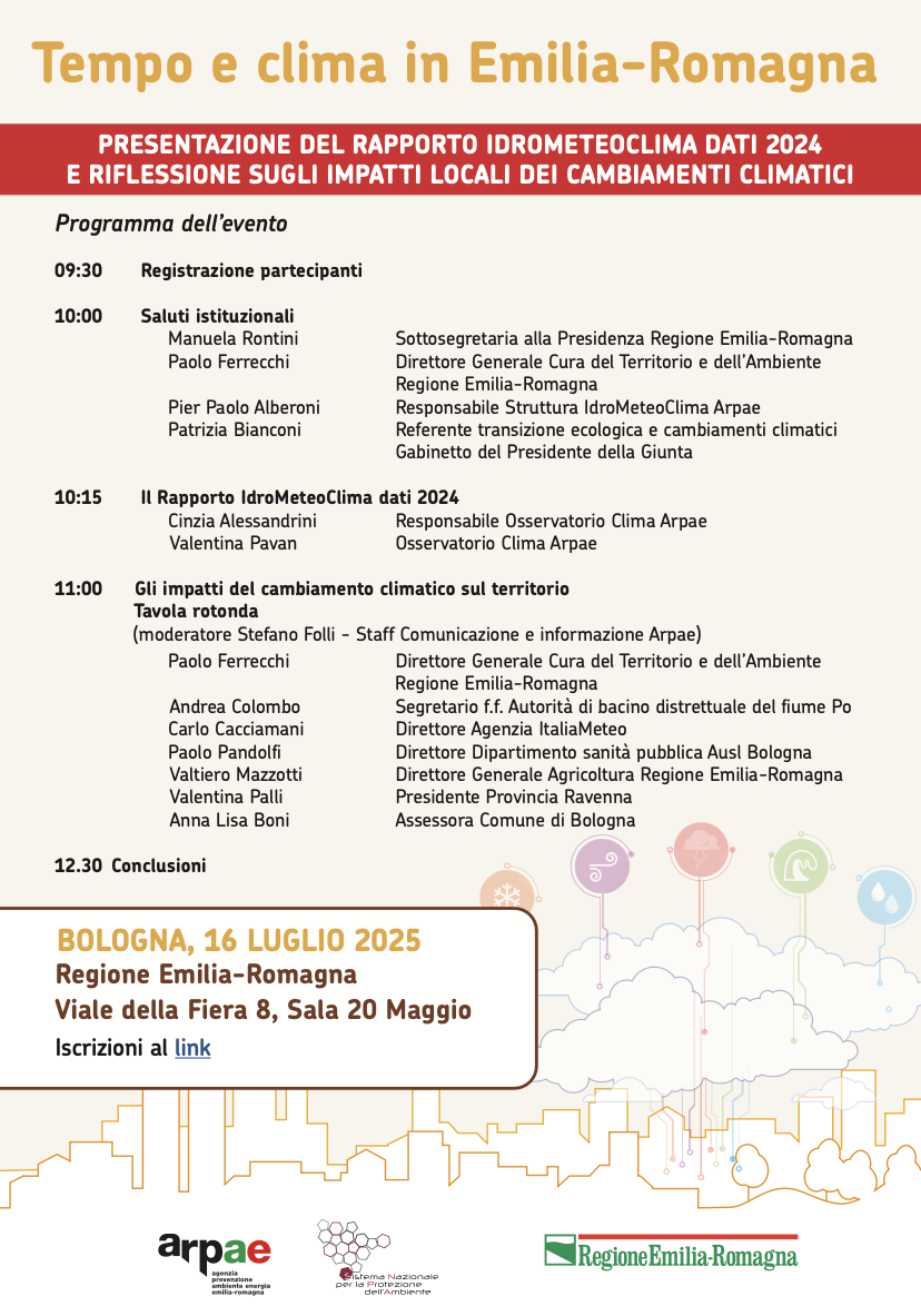 Presentazione del Rapporto IdroMeteoClima – dati 2024